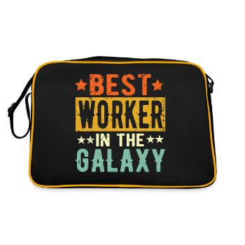 Best Worker ever Worker Gift - Retro Bag - black/gold - Back