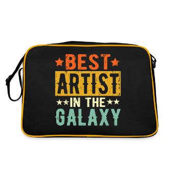 Best Artist ever Artist Gift - Retro Bag - black/gold - Back