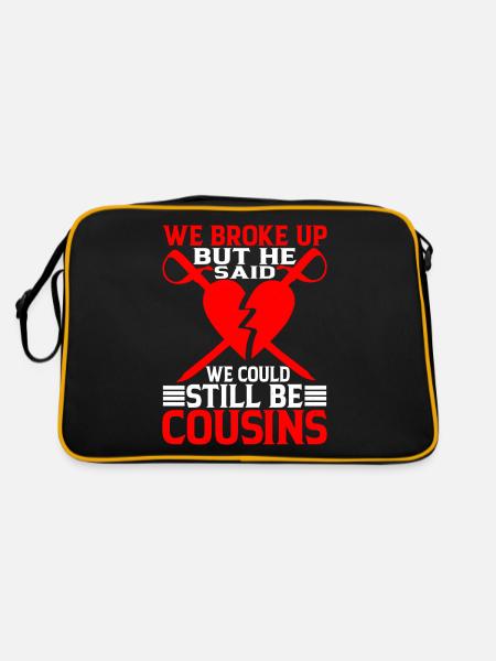 Nous avons rompu il a dit que nous pourrions encore être cousins 19 - Sac Retro - noir/or - Dos