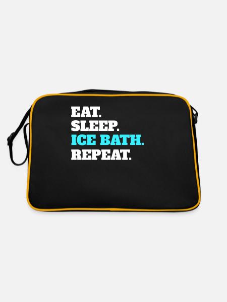 Ice bath - Retro Tasche - Schwarz/Gold - Hinten