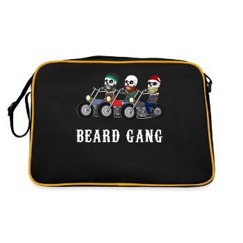 Beard Gang Beard Cadeau - Sac Retro - noir/or - Dos