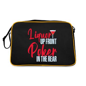 Liquor Up Front, Poker In The Rear 4 - Retro Bag - black/gold - Back