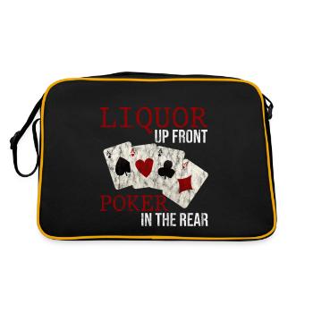 Liquor Up Front, Poker In The Rear 3 - Retro Bag - black/gold - Back