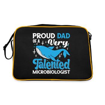 Marine Science Design for an Ocean Student - Retro Bag - black/gold - Back