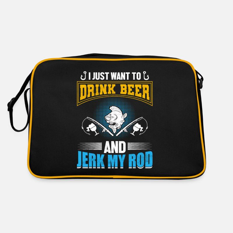 Poisson Bière Pêche Pêche Pêche Sac Retro