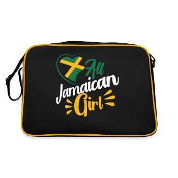 Jamaïque Jamaican Pride Drapeau jamaïcain - Sac Retro - noir/or - Dos