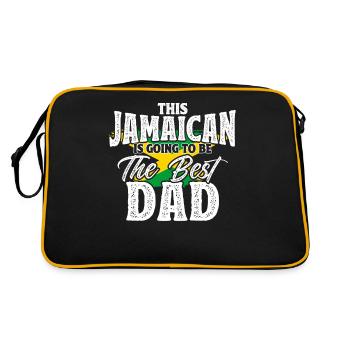 Jamaïque Jamaican Pride Drapeau jamaïcain - Sac Retro - noir/or - Dos