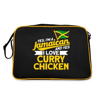 Jamaïque Jamaican Pride Drapeau jamaïcain - Sac Retro - noir/or - Dos