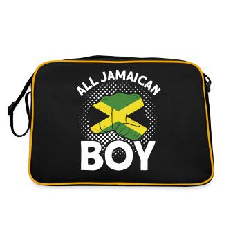 Jamaïque Fierté jamaïcaine Drapeau jamaïcain - Sac Retro - noir/or - Dos