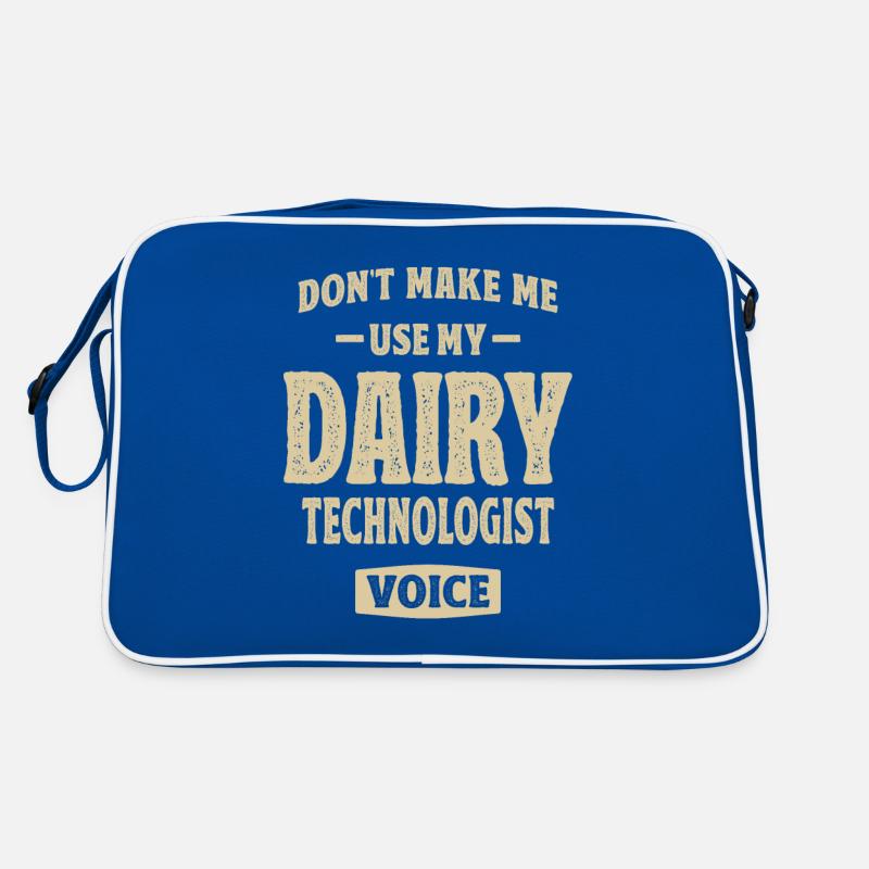 Milchtechnologe Job Beruf Geburtstagsarbeiter Retro Tasche