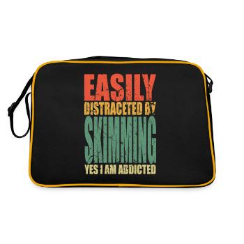 Écrémer en disant drôle - Sac Retro - noir/or - Dos