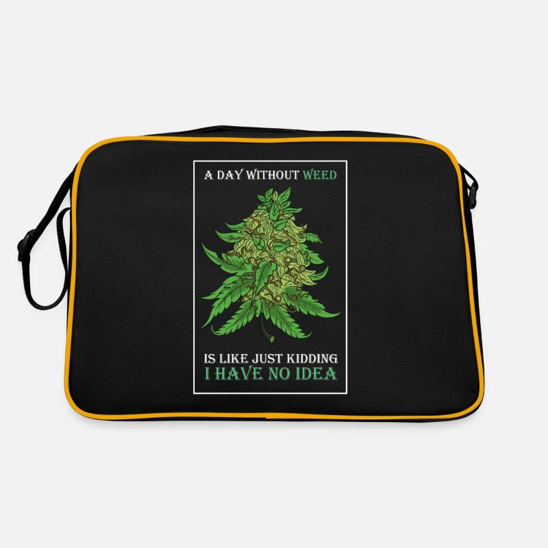 A Day Without Weed Is Like Cannabis Weed Smoking Retro Bag