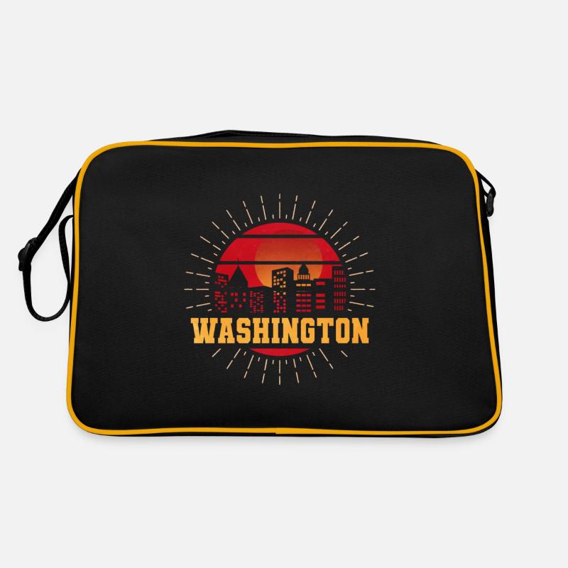 Cooles Washington State Design Retro Tasche