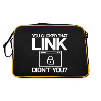 You Clicked That Link, Didn't You - Retro Bag - black/gold - Back