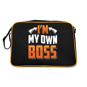 Je suis mon propre patron PDG fondateur entrepreneur - Sac Retro - noir/or - Dos