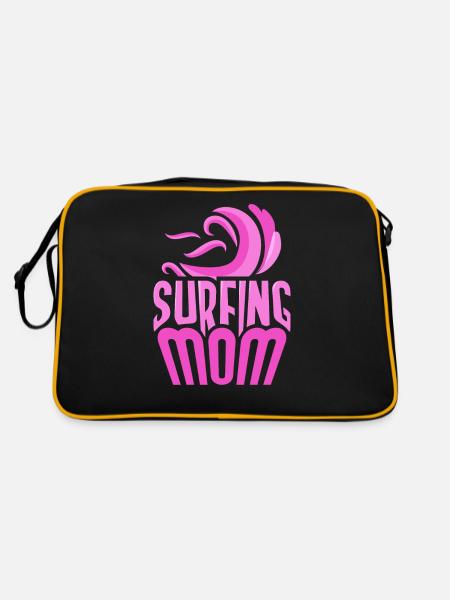 Surf Mama Surf Surfer Planche de surf - Sac Retro - noir/or - Dos