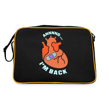 And I'm back there heart attack heart attack - Retro Bag - black/gold - Back