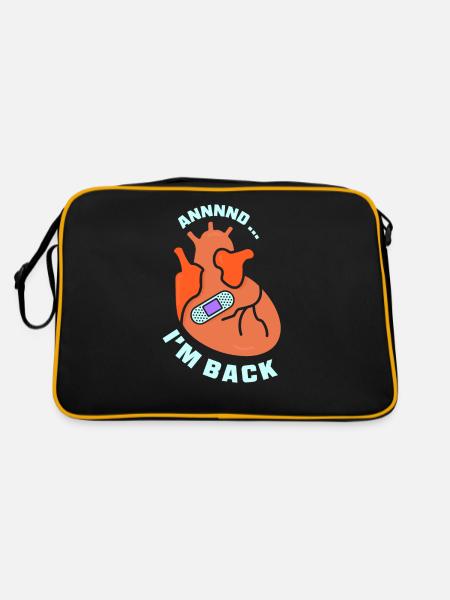 And I'm back there heart attack heart attack - Retro Bag - black/gold - Back