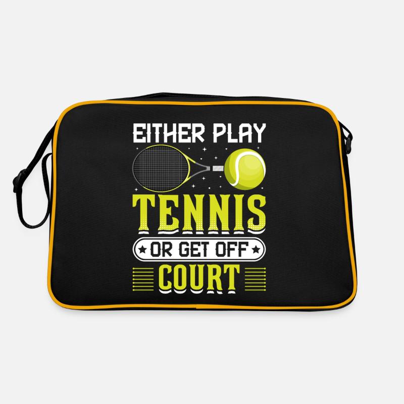 Entweder Tennis Spielen Oder Aussteigen Spaß Retro Tasche
