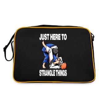 Juste ici pour étrangler les choses Judoka Judo - Sac Retro - noir/or - Dos