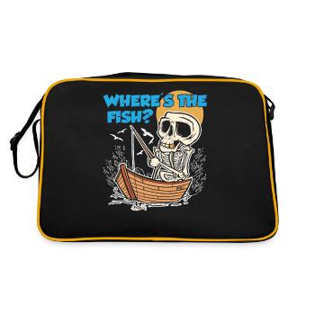 Où est le poisson? Pêcheurs Pêcheurs Pêcheur Pêcheur - Sac Retro - noir/or - Dos