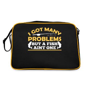 Have Many Problems But Fish Is None Of Them - Retro Bag - black/gold - Back