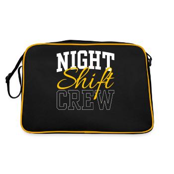 Équipe Travail de nuit Collègue Travail de nuit Quart de nuit - Sac Retro - noir/or - Dos