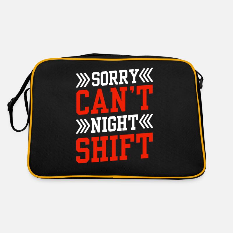 Désolé, je ne peux pas travailler de nuit Sac Retro