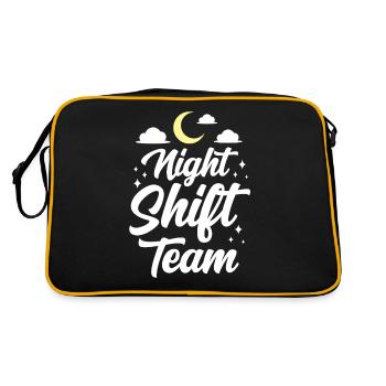 Travail d’équipe de nuit Collègue de nuit - Sac Retro - noir/or - Dos