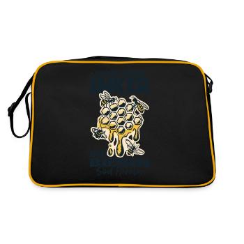 Beware of the beekeeper The bees are harmless - Retro Bag - black/gold - Back