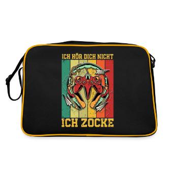 Jeux de hasard Je ne t’entends pas Je joue - Sac Retro - noir/or - Dos