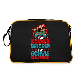 Jeux de hasard Né à l’école - Sac Retro - noir/or - Dos