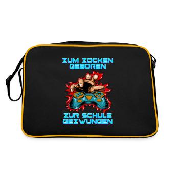 Jeux de hasard Né à l’école - Sac Retro - noir/or - Dos