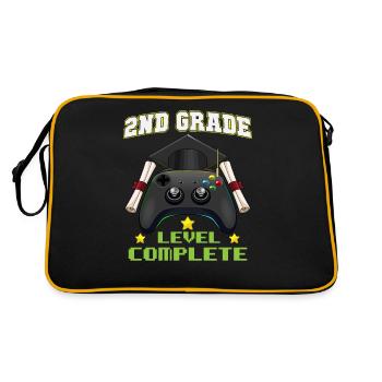 2nd Grade Level Complete Elemenatary Graduation - Sac Retro - noir/or - Dos