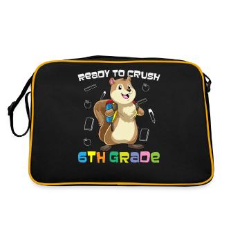 Ready To Crush 6th Grade Elementary School - Retro Bag - black/gold - Back