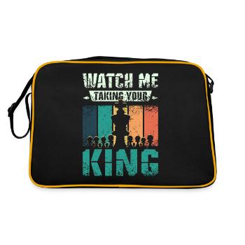 Taking your king chess - Retro Tasche - Schwarz/Gold - Hinten