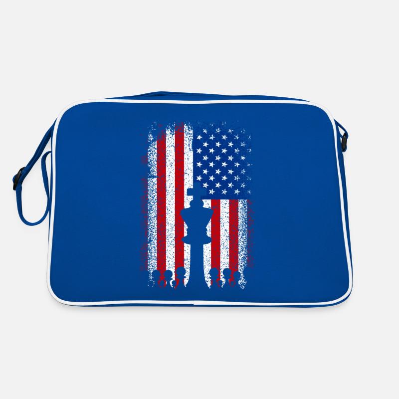 États-Unis drapeau américain Échecs Sac Retro