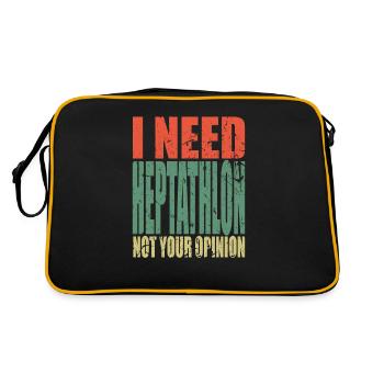 Heptathlon en disant drôle - Sac Retro - noir/or - Dos