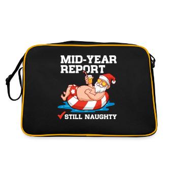 Liste de souhaits de Noël Liste coquine Été X-Mas - Sac Retro - noir/or - Dos