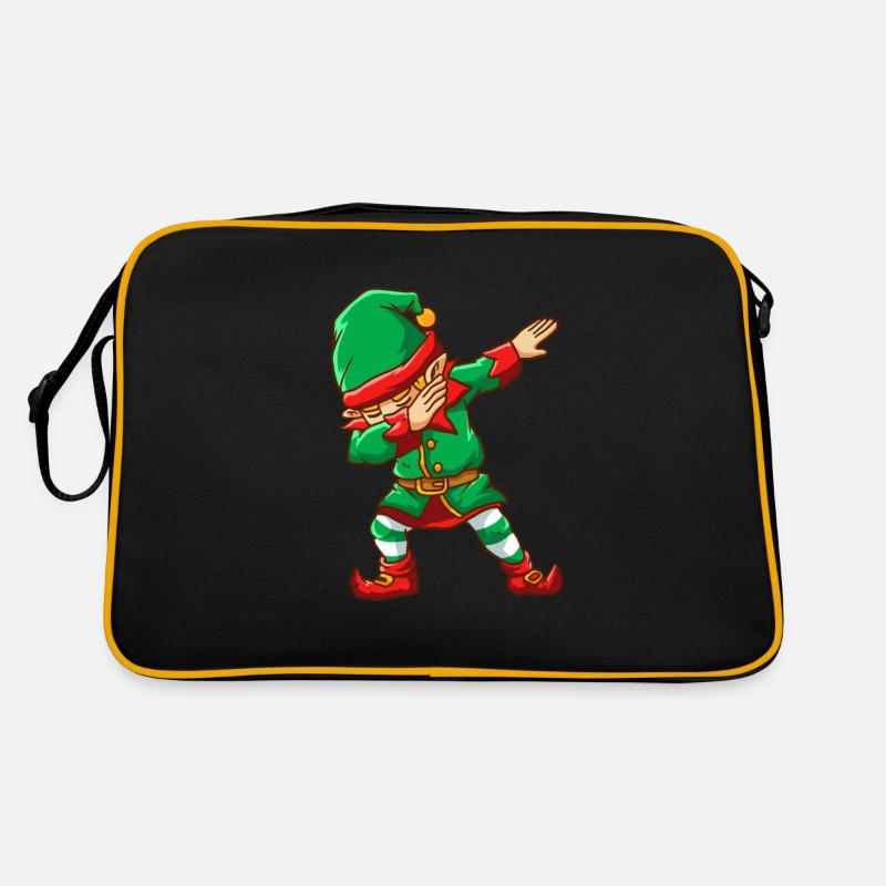Funny Dabbing Elf Dab Dancing Christmas Retro Bag