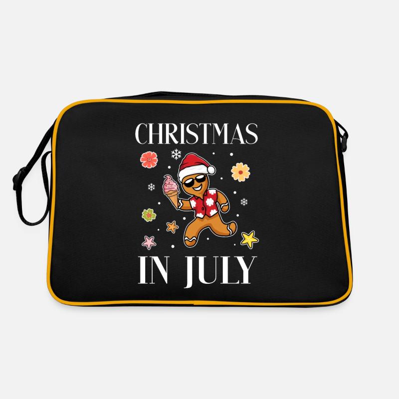 Weihnachten Lebkuchenmann Eiscreme Sommer Retro Tasche