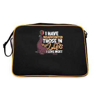 J’ai déçu ceux de ma vie que j’aime le plus - Sac Retro - noir/or - Dos