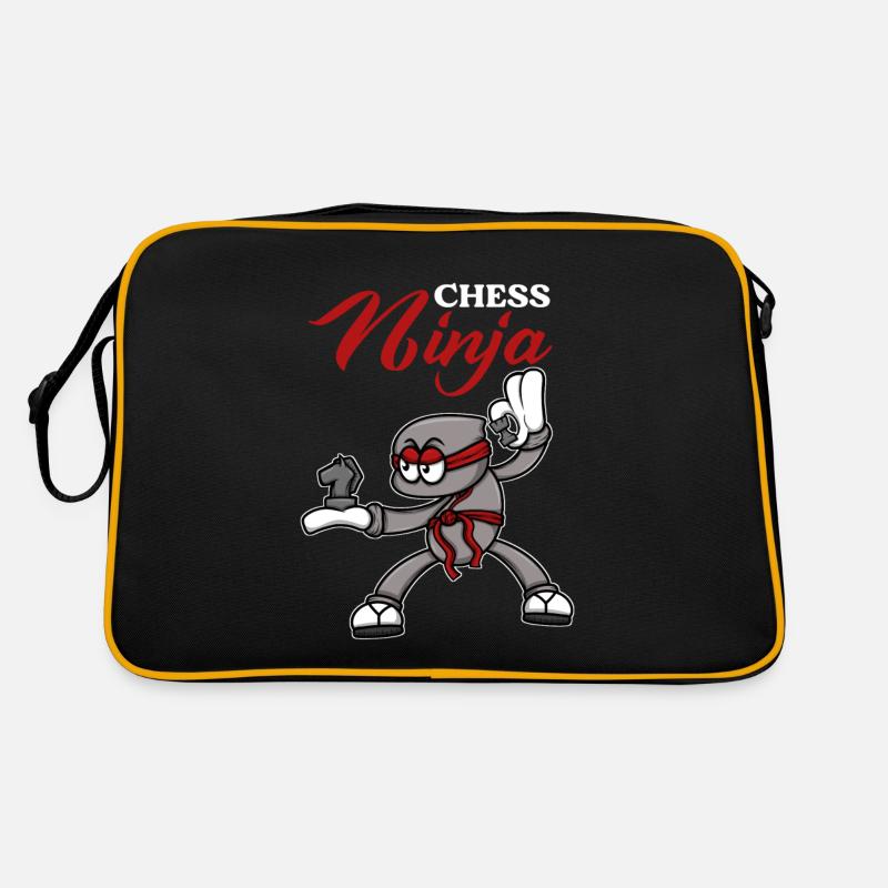 Échiquier Échecs Ninja Fighter Échecs Sac Retro