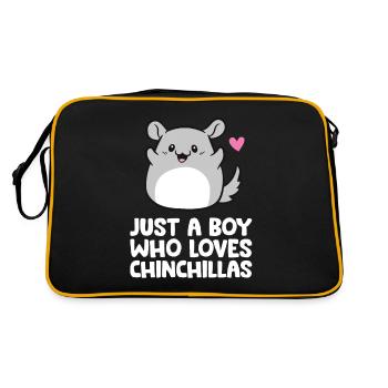 Juste un garçon qui aime les chinchillas - Sac Retro - noir/or - Dos