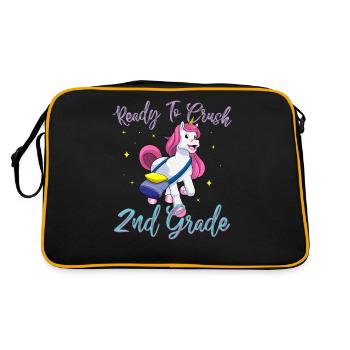 Ready To Crush 2nd Grade Elementary School - Sac Retro - noir/or - Dos