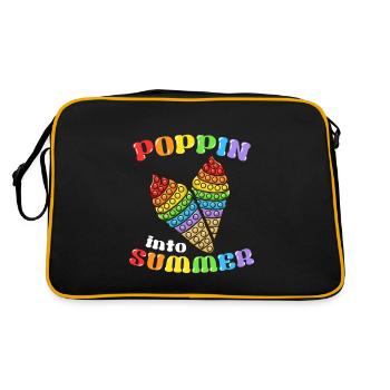 Poppin Into Summer Pop It Fidget Cone Ice Cream - Retro Bag - black/gold - Back