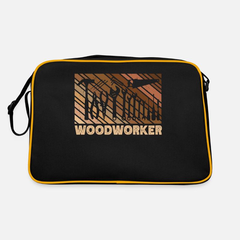 Holzbearbeiter Holzarbeiter Holzarbeit Holzhauer Retro Tasche