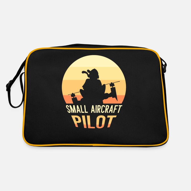 Kleinflugzeug Pilot Privatflugzeug Leichtflugzeug Retro Tasche