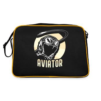 Pilote De petit avion Avion léger Pilote Jet - Sac Retro - noir/or - Dos