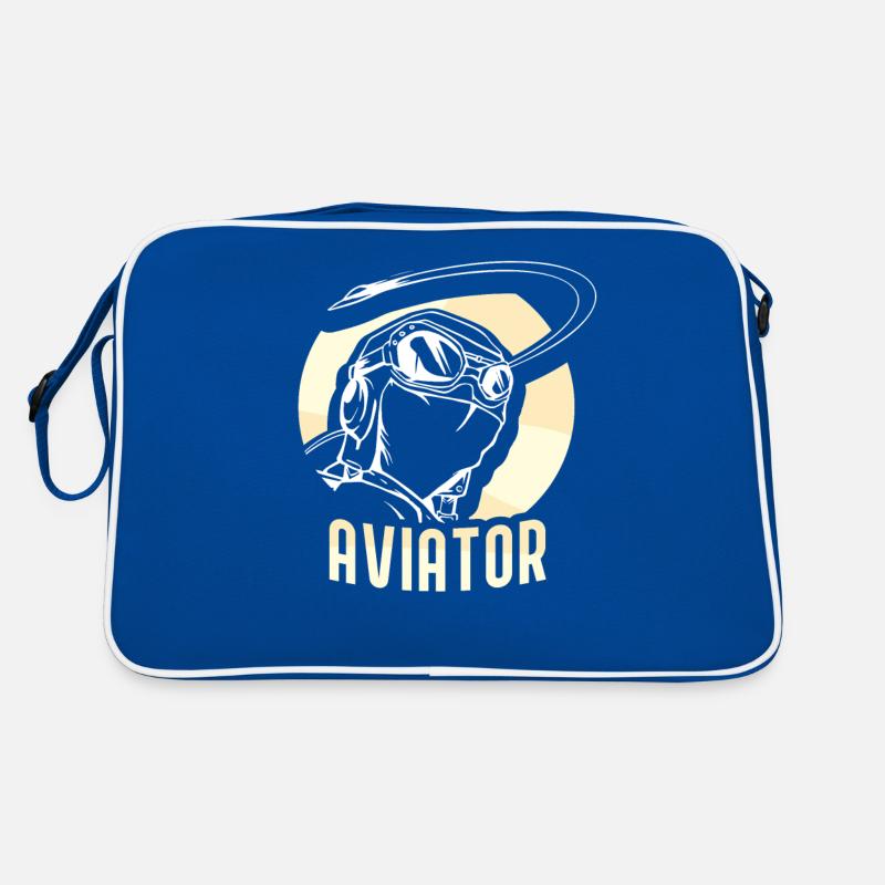 Pilot Small Aircraft Light Aircraft Pilot Jet Retro Bag